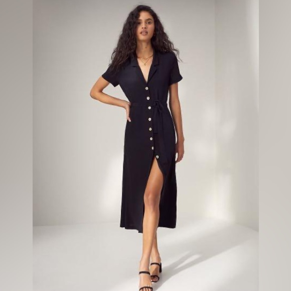 Brand new black shirt dress